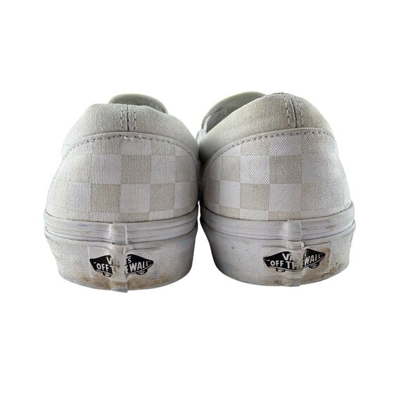 Vans Slip-On Tan Checkerboard Skate Shoe Men’s Size US 9.5 Women’s US 11 UNISEX - Picture 4 of 9